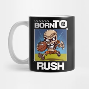 Skull Born To Rush Mug